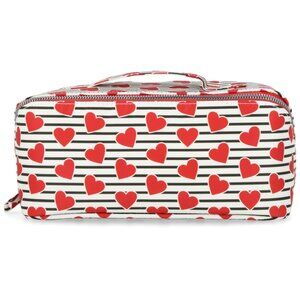 Stella Max Zip Around Travel Case - Heart Stripe Print